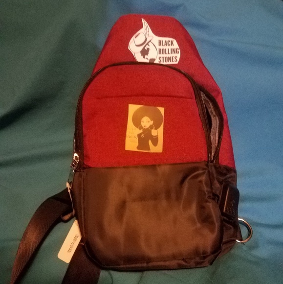 STONE power equality Burgundy handy bags - Picture 2 of 3